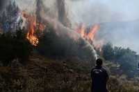 Υπό μερικό έλεγχο η πυρκαγιά στα Βρέσθενα Λακωνίας